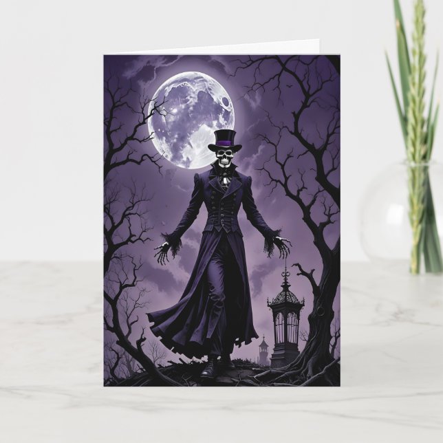 Cartão De Festividades Professor Marvello Halloween (Frente)