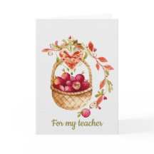 Professores da Cesta de Maçãs Obrigado