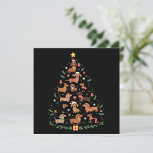 Cartão De Festividades Proprietário de Cães Amante de Árvore de Natal Dac