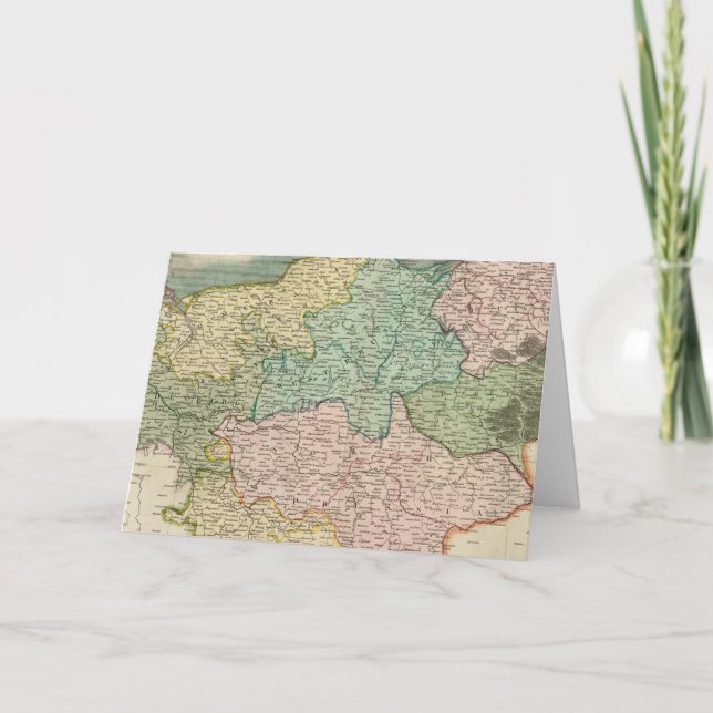 Cartão De Festividades Prussian Dominions (Frente)