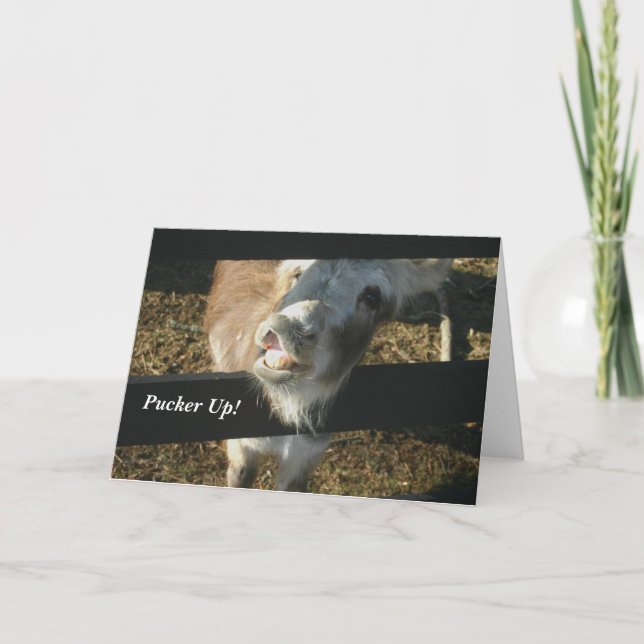 Cartão De Festividades Pucker Up! (Frente)