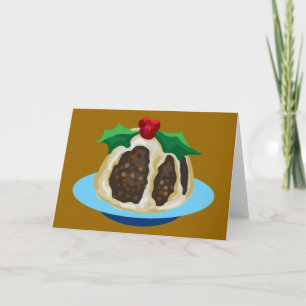 Cartão De Festividades Pudim do Natal