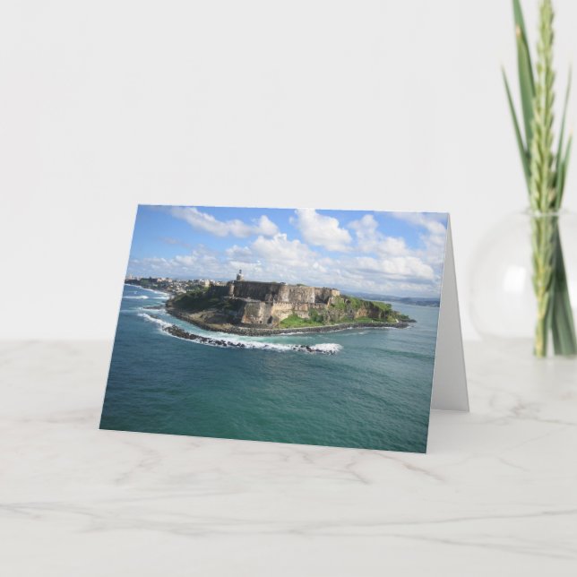 Cartão De Festividades Puerto RIco Feliz Navidad Christmas card (Frente)