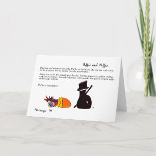Cartão De Festividades Puffie and Muffie Easter Parade Card