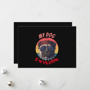 CARTÃO DE FESTIVIDADES PUG É MEU NAMORADOS