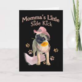 Cartão De Festividades Pug Side Kick Valentine