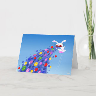 Cartão De Festividades Puking Bunny