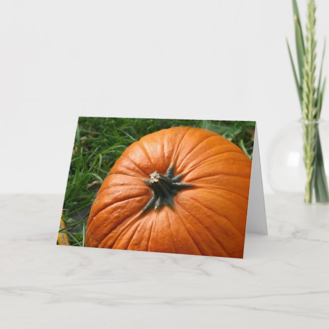 Cartão De Festividades Pumpkin (Frente)