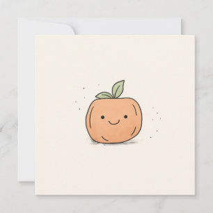 Cartão De Festividades Pumpkin De Caqueira Cogueira Kawaii