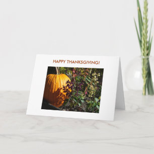 Cartão De Festividades Pumpkin, FELIZ OBRIGAÇÃO!