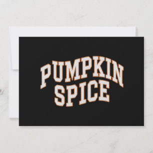 Cartão De Festividades Pumpkin Spice Queda Camisa Ação de Graças