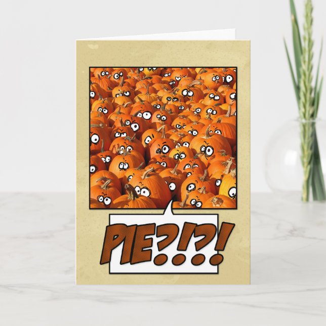 Cartão De Festividades Pumpkins (Frente)