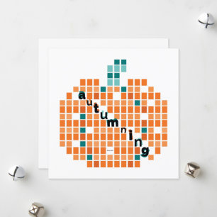 Cartão De Festividades Pumpkins Perfeito = Autenticação