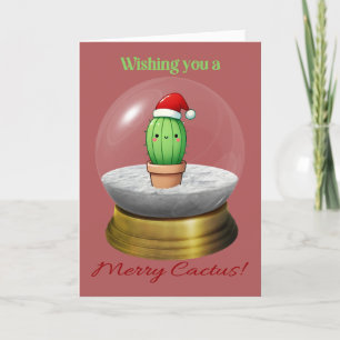 Cartão De Festividades Pun Cactus Christmas