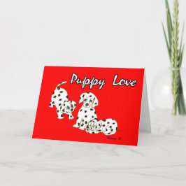 Cartão De Festividades Puppy Love Card