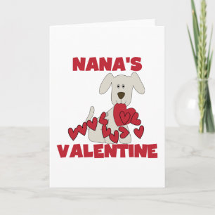 Cartão De Festividades Puppy Nana's Valentine Tshirts and Gifts