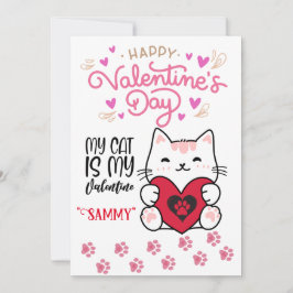 Cartão De Festividades Puro-fechadura: Kitten Love on Dia de os namorados