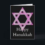 Cartão De Festividades Purple Jeweled Star of David Design<br><div class="desc">a pretty Star of David in a pink/purplish jeweled design... .{graphic by MarloDeeDesigns.com}</div>