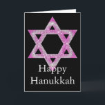 Cartão De Festividades Purple Jeweled Star of David Design<br><div class="desc">a pretty Star of David in a pink/purplish jeweled design... .{graphic by MarloDeeDesigns.com}</div>