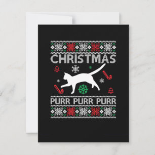 Cartão De Festividades Purr Purr de Natal