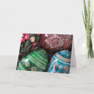 Cartão De Festividades Pysanky ucraniano - ovos de páscoa