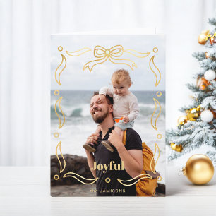 Cartão De Festividades Quadro 1-Fotografia da Faixa de Fósforo Dourado Fe