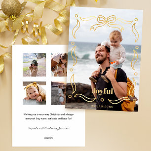 Cartão De Festividades Quadro 1-Fotografia da Faixa de Fósforo Dourado Fe