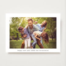 Quadro Branco de Ano Novo Feliz Minimalista 2027