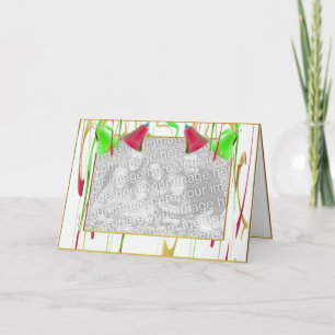 Cartão De Festividades Quadro de Alegria de Sino de Feriado (largo)