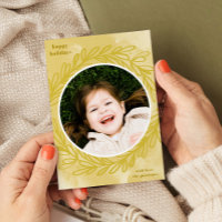 Quadro de Foto Botânica de Cor da Água Amarela do 