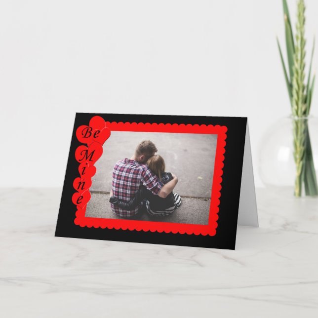 Cartão De Festividades Quadro de Fotografias Personalizadas do Namorados  (Frente)