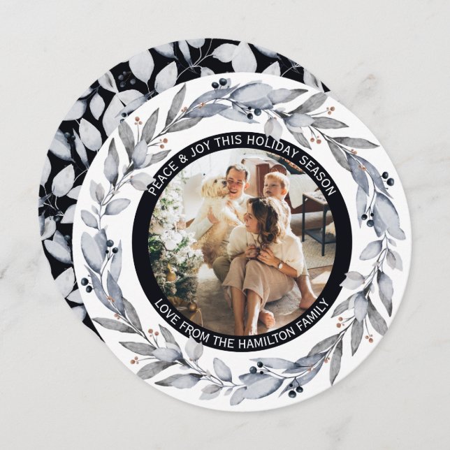 Cartão De Festividades Quadro de Fotos Personalizadas da Frota de Ferro d (Frente/Verso)