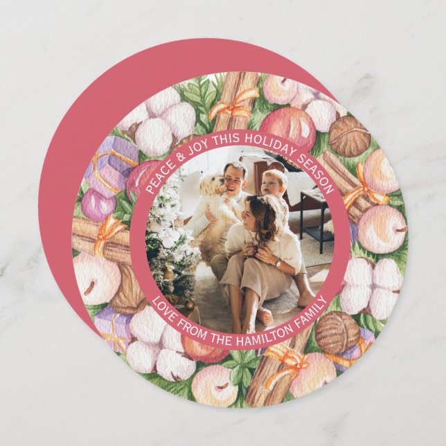 Cartão De Festividades Quadro de Fotos Personalizadas da Frota de Ferro d (Frente/Verso)