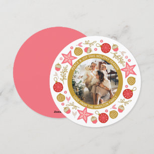 Cartão De Festividades Quadro de Fotos Personalizadas da Frota de Ferro d