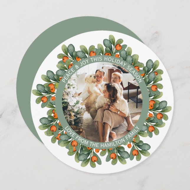 Cartão De Festividades Quadro de Fotos Personalizadas da Frota de Ferro d (Frente/Verso)