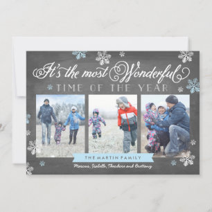 Cartão De Festividades Quadro de Natal de Férias Moderno Mais Maravilhoso