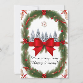 Cartão De Festividades Quadro De Natal Festivo Com Ramificações De Pinhei