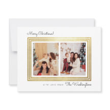 Quadro Dourado moderno | Foto da família Natal