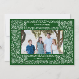 Cartão De Festividades Quadro Feliz Natal Feriado Verde
