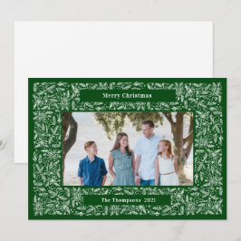 Cartão De Festividades Quadro Feliz Natal Feriado Verde