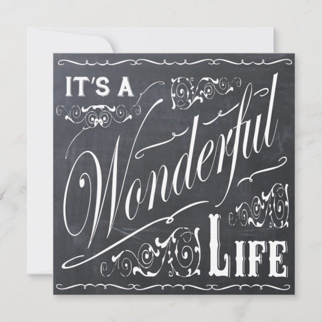 Cartão De Festividades quadro natalício de férias (Frente)