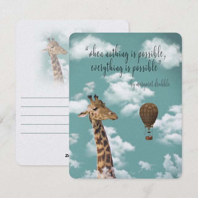 Cartão De Festividades Quando Nada está certo, tudo é possível (Frente/Verso)