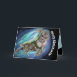 Cartão De Festividades Quando Reindeer Voa~Cartão de Saudação de Natal<br><div class="desc">Quando Reindeer Fly e Dreams se tornarem realidade! Deseje a todos seus amigos e família Feliz Natal com este cartão mágico de saudação,  direitos autorais de arte para Erin Cooper</div>