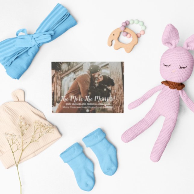 Cartão De Festividades Quanto Mais A Gravidez Merrier (Criador carregado)