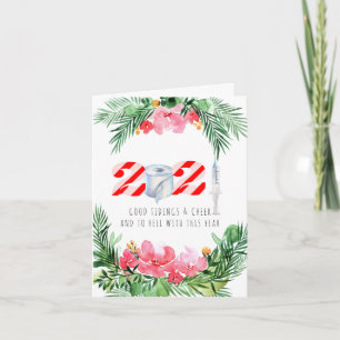 Cartão De Festividades Quarentena Natal   Comemorativa engraçada 2021