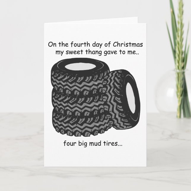 Cartão De Festividades Quarto Dia de Natal (Frente)