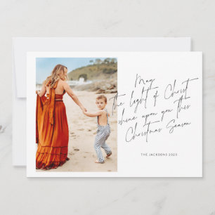 Cartão De Festividades Que a Luz de Cristo brilhe sobre você