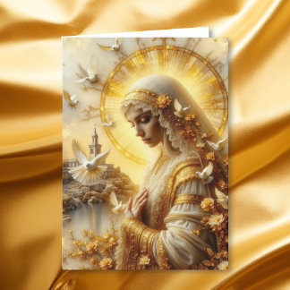 Cartão De Festividades Que a Mãe Maria Cuide de Você e o Cure