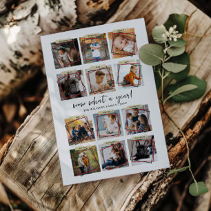 Cartão De Festividades Que Ano   12 Colagem de Fotos Natal Férias