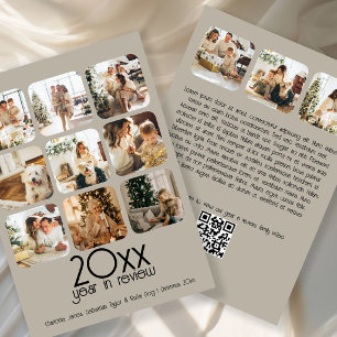 Cartão De Festividades Que Ano 12 Foto Texto Código QR Personalizado